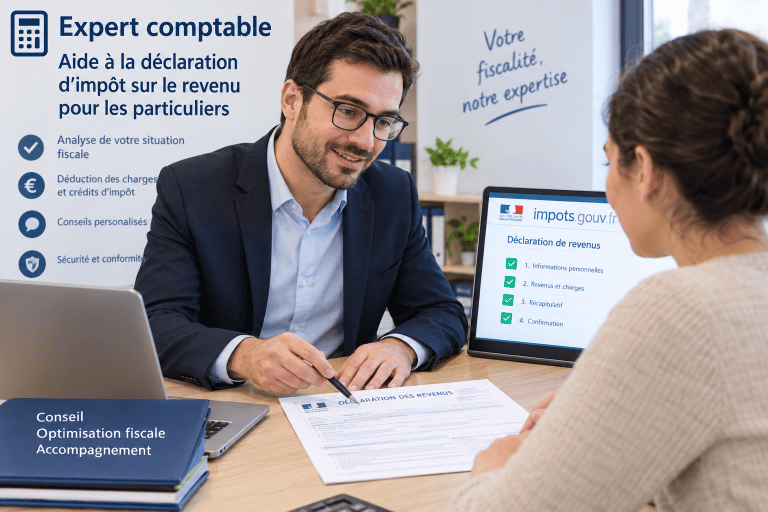 Expert comptable aide déclaration impôt particulier